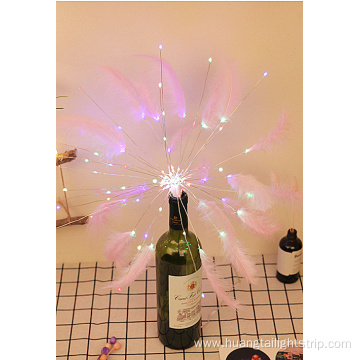 Lamp Feathers Party Decoration Fluffy Feathers Fairy Copper